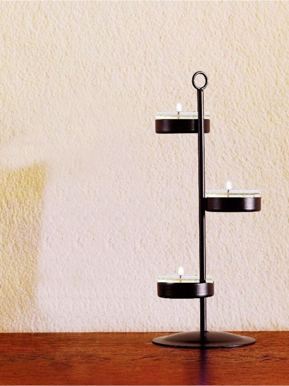 PartyLite Universal Tealight Tree P9615 Metal Holds 3 Tealight Candles 3.5' x 8"